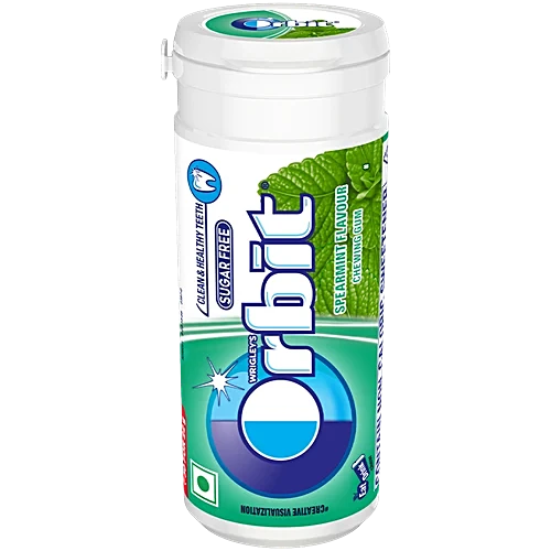Orbit Chewing Gum Spearmint Sugar Free 