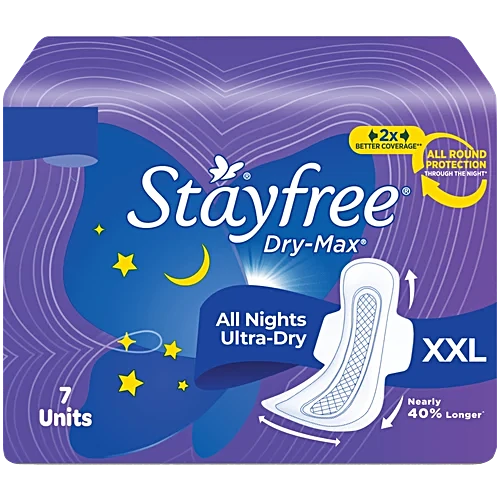 Stayfree Sanitary Pads Dry Max Ultra Dry XXL