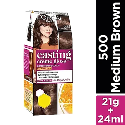 Loreal Paris Hair Colour Casting Creme Medium Brown 500