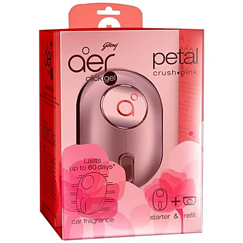 Godrej Aer Click Petal Crush Pink Car Freshener