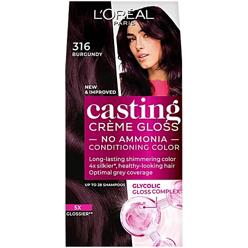 Loreal Paris Hair Colour Casting Creme Gloss 316 Burgundy