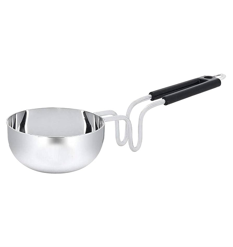 Steel Tadka Pan Big Width 11 mm Depth 6 Inch