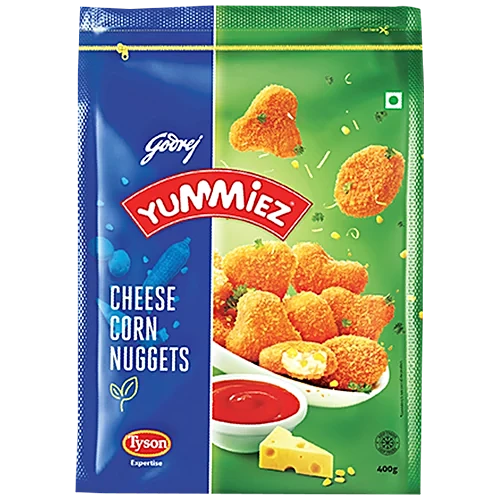 Godrej Yummiez Frozen Veg Snacks Cheese Corn Nuggets