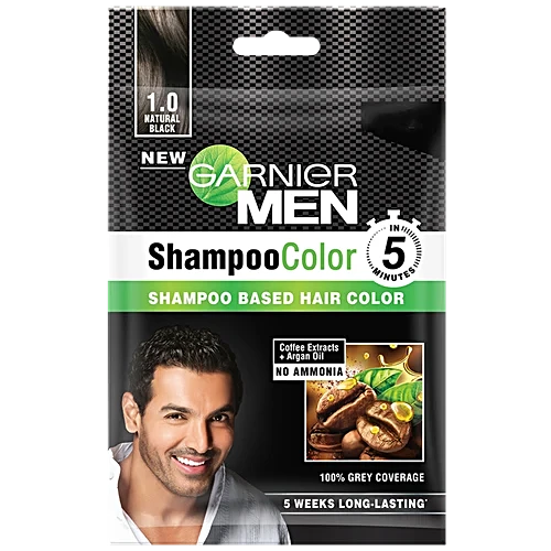 Garnier Hair Colour Men Shampoo Black 1