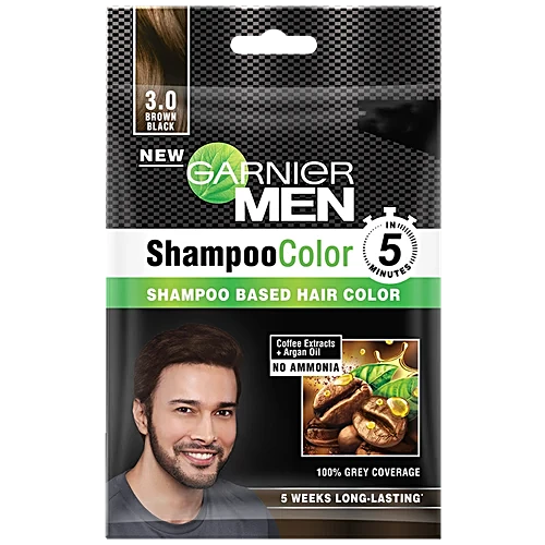 Garnier Hair Colour Men Shampoo Brown Black 3