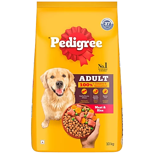 Pedigree Dog Food Adult Meat And Rice