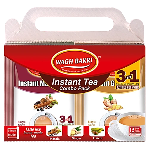 Wagh Bakri Tea Instant Combo Pack
